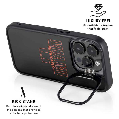 University of Miami Hurricanes iPhone 16 Pro Kickstand Case